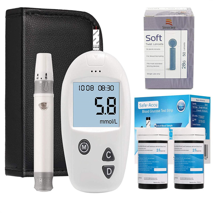 chemistry analyzer Meter Test digital Smart Glucose Blood glucose meter with Meter Test Strips