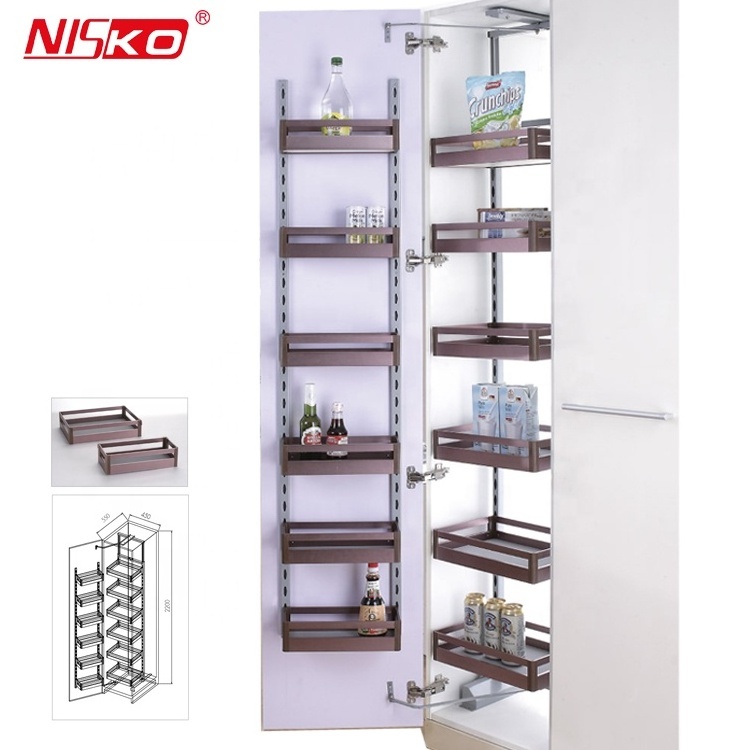 kitchen accessories Tall storage kitchen cabinet pantry organizer