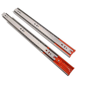 Stainless steel soft close kitchen 3-fold ball bearing drawer slide 45mm