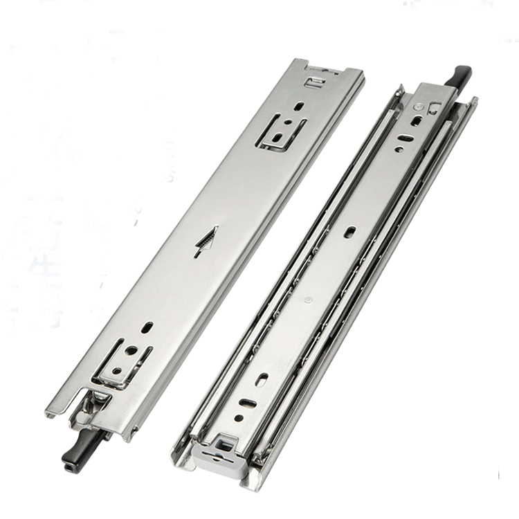 53mm width Lock In Lock Out Locking Heavy Duty Triple Extension Us General Tool Box Parts Drawer Slides with lock