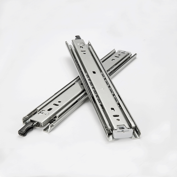 53mm width Lock In Lock Out Locking Heavy Duty Triple Extension Us General Tool Box Parts Drawer Slides with lock