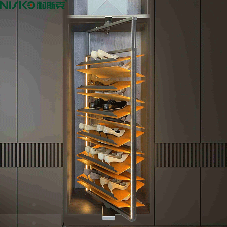 Revolving Shoe System household 360-degree rotating shoe rack cloakroom tipping bucket space-saving multi-layer shoe cabinet