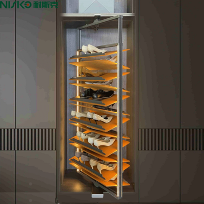 Revolving Shoe System household 360-degree rotating shoe rack cloakroom tipping bucket space-saving multi-layer shoe cabinet