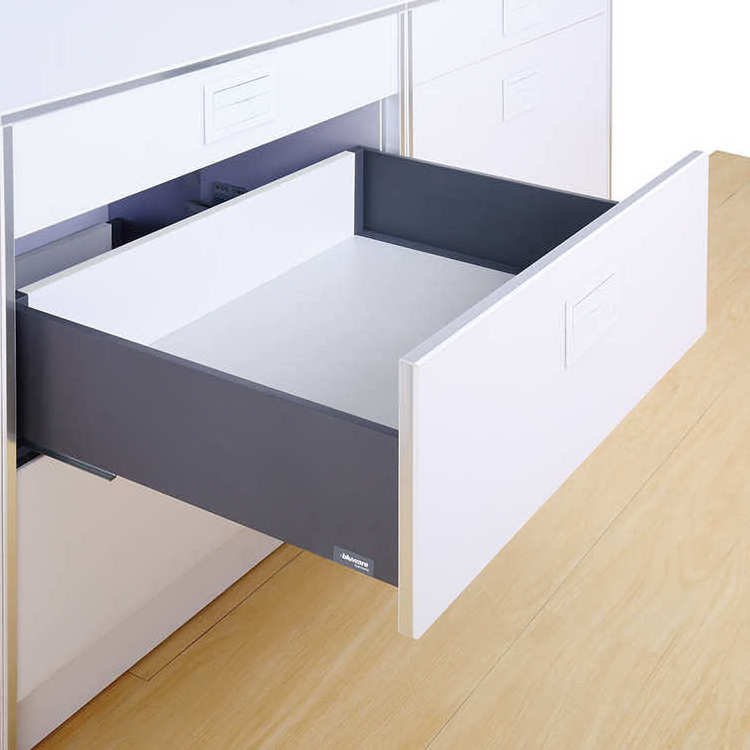 Basket drawers channel push to open hidden soft close undermount concealed drawer slide