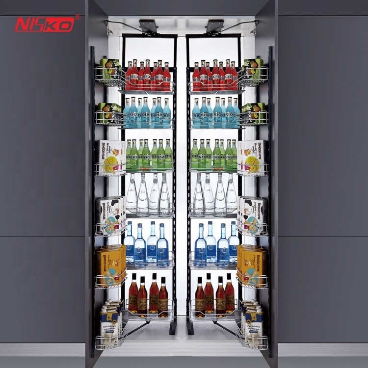 kitchen accessories Tall storage kitchen cabinet pantry organizer