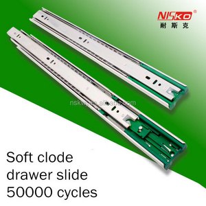 Furniture hardware Soft Close  Drawer Slide Rail,ball bearing slide ,telescopic slide