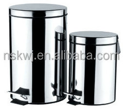 Small Stainless Steel Dustbin auto open with cabinet door Trash Can Waste Bin