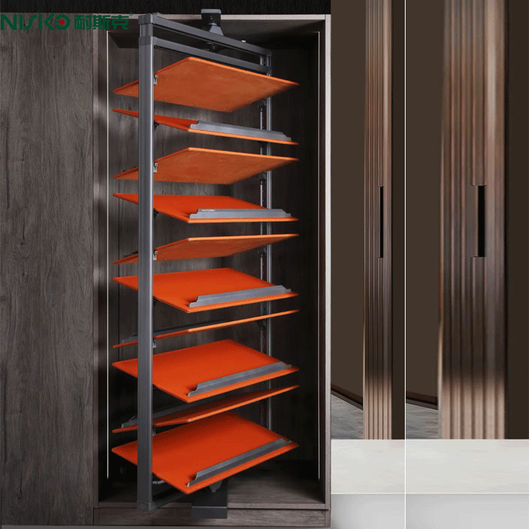 360-degree rotating shoe rack closet multi-layer  adjustable height space saving shoe cabinet storage organizer