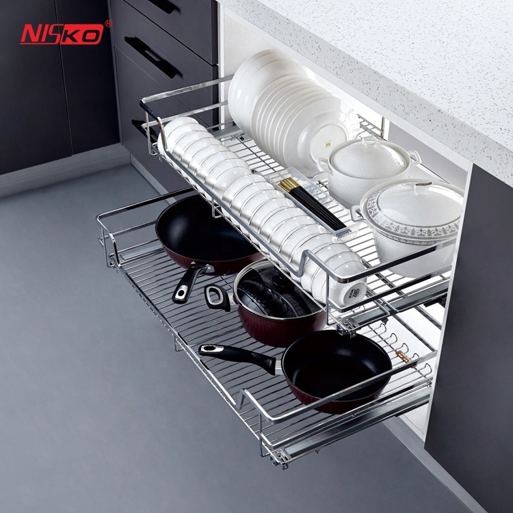 Kitchen Hardware Fittings Storage Basket soft close bakset drawer