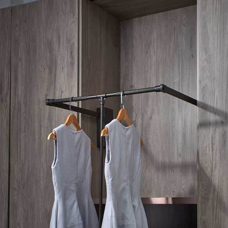 Modern Wardrobe Organizer Hanger Shelf Clothes Lift Rack Bedroom up-down lift clothes rack