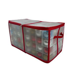 Christmas Ornament Storage Box Plastic Large Ornament Organizer Storage Container