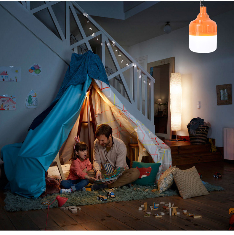 Good Quality Tent Led Camping Solar Light Bulb And Usb Socket