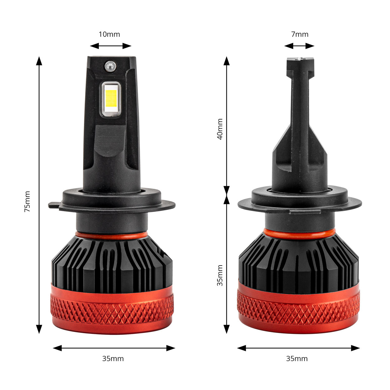 2024 manufacture producing new popular  CANBUS  H7 LED Light Bulb full 80W 8000lm LED Headlight with High Lumen and Efficiency