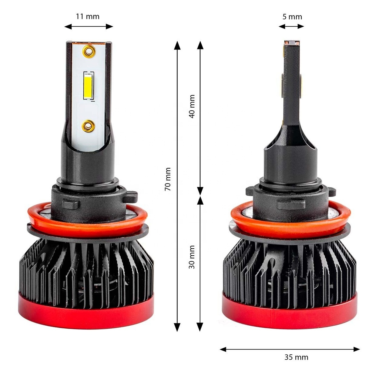 2024 Upgraded H11 LED Fog Light Bulb 60W 500% Ultra Brightness 6500K Cool White Canbus Plug Play New Condition Compatible H8 H9