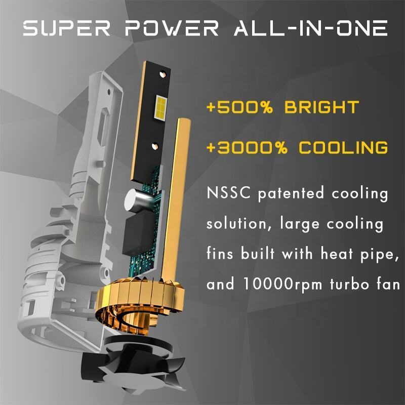 NSSC 2024 NEW X9 110 watt Super brighter LED car Headlight Bulb  H8 H9 H11 9005 9006 HIR2 Plug & Play  Patented cooling