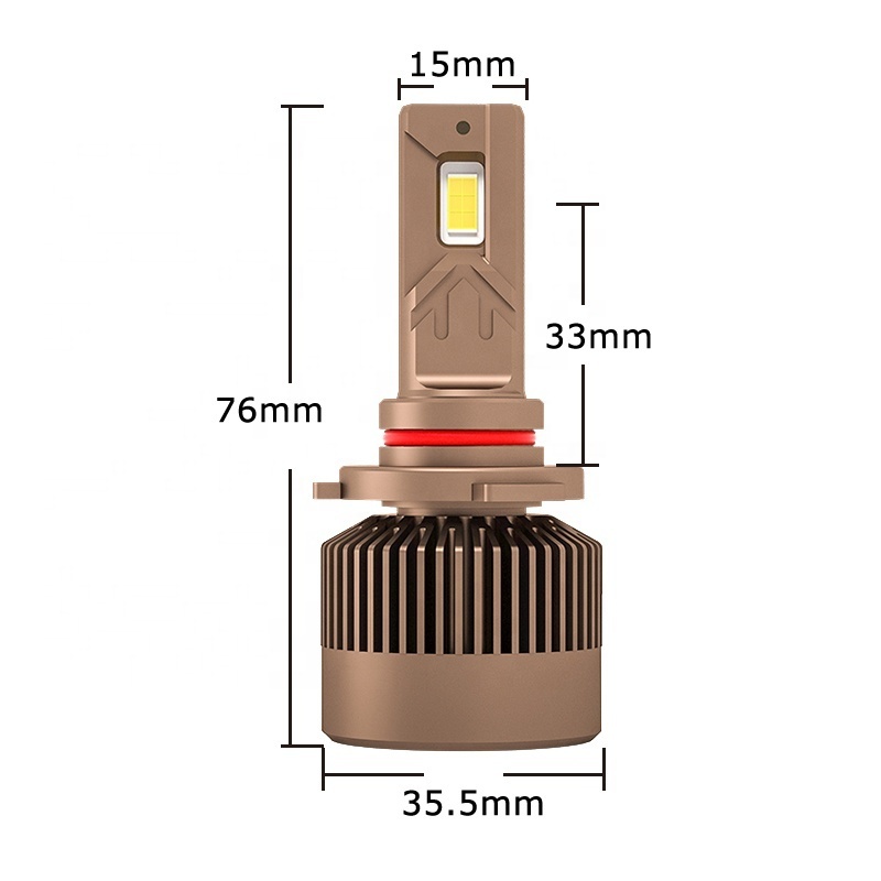 2024 new efficient 180W 18000lm HB3 HB4 LED bulb fog light 9-32V CANBUS free LED car headlight bulb for Dodge Ford HYUNDAI