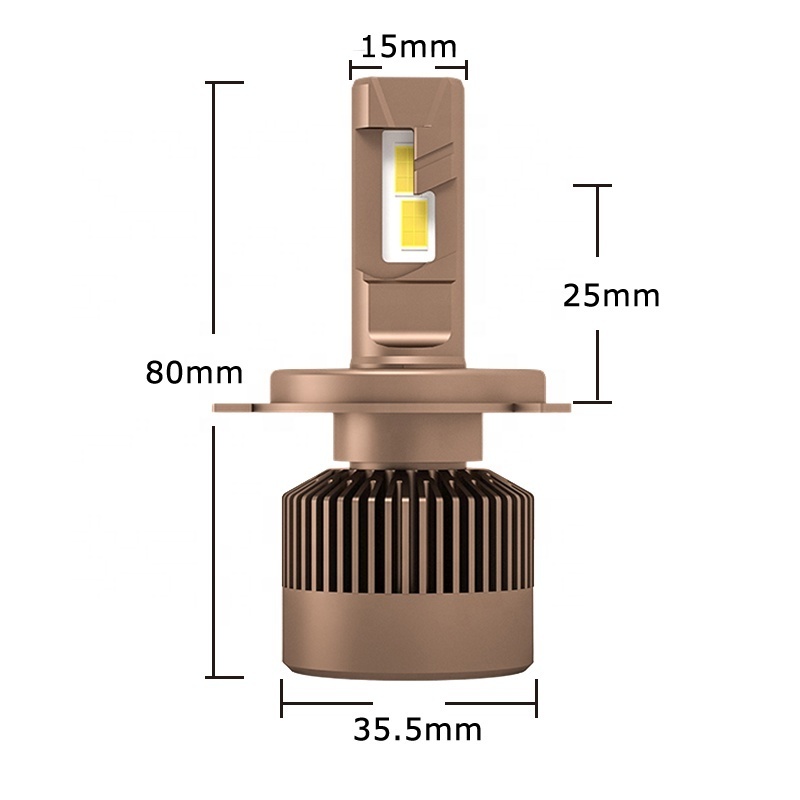 2024 new H4 triple heat pipes cooling LED light bulb super power 180W 18000lm car LED headlights for Audi Skoda VW Volvo