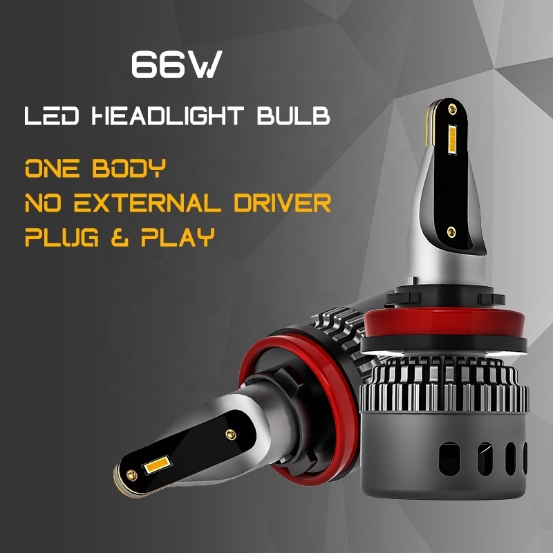 2024 new arrival K3 H11 LED Xenon bulbs 6000LM 560% Brighter  9005 9006 C6 new version LED Light  Canbus 6500K  replace halogen