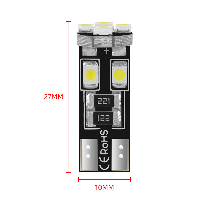 T10  501 W5W 8SMD  LED Automotive Interior Light Bulbs 12V Wedge Lamp Map bulb dome Light concierge Light license