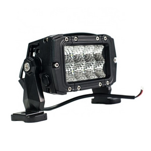 24W 4" High Power Double Row Car LED Light Bar Aluminum Spot/Flood Combo Beam IP68 Waterproof for off Road Truck