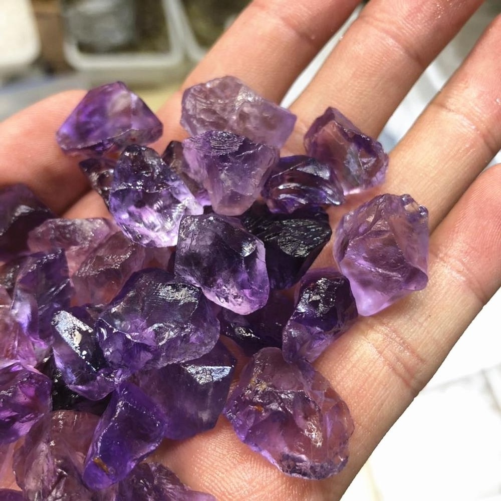 Natural high quality Crystal Rough clear Amethyst Stone Bulk