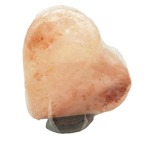 natural quality Himalayan salt stone carved heart shaped selenite lamp