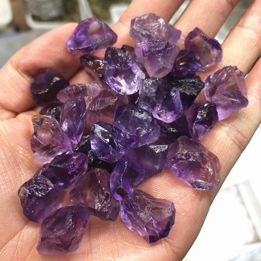 Natural high quality Crystal Rough clear Amethyst Stone Bulk