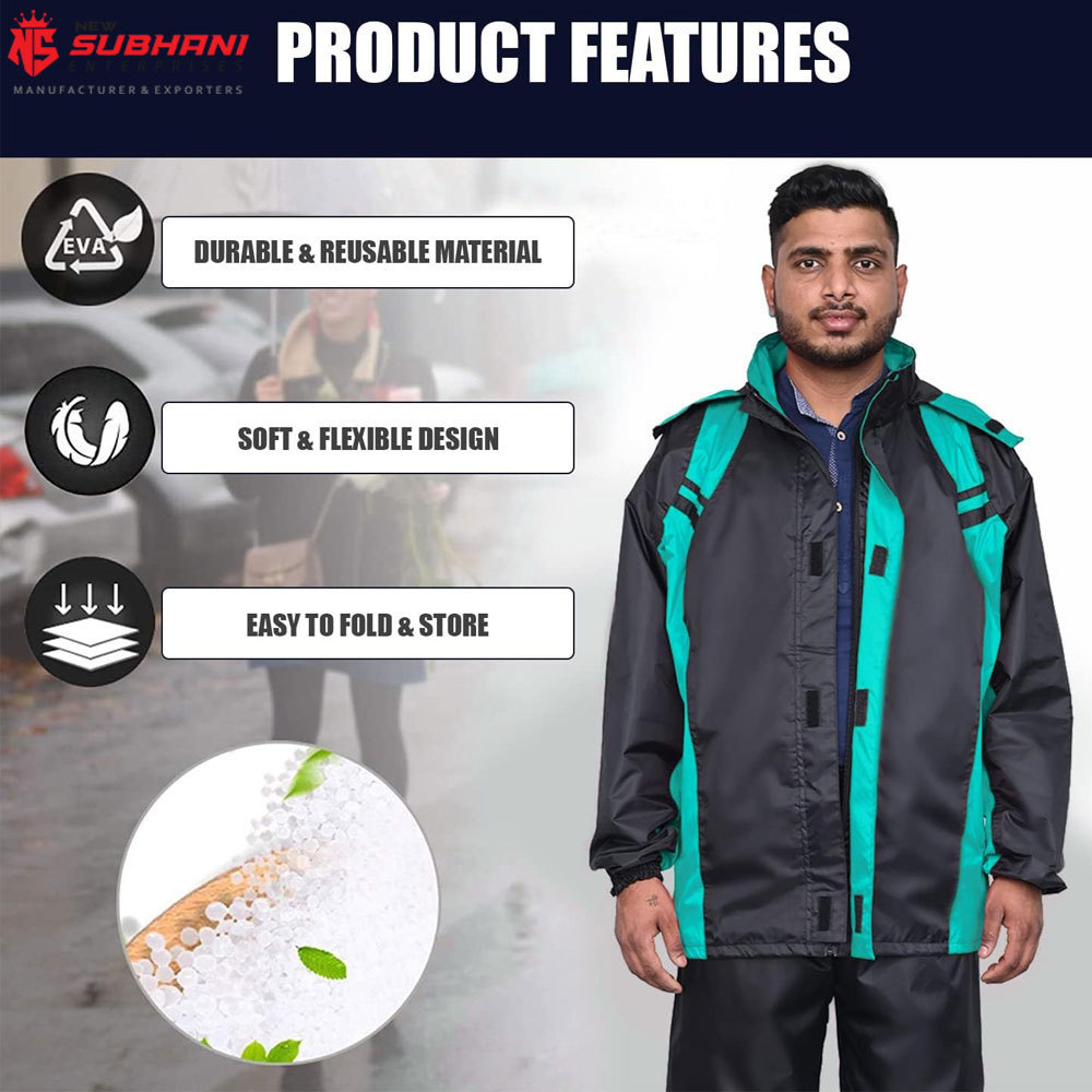 Low price Raincoats For Adults Reusable - Eva Rain Ponchos Lightweight Rain Coat Waterproof Rain Gear For Men