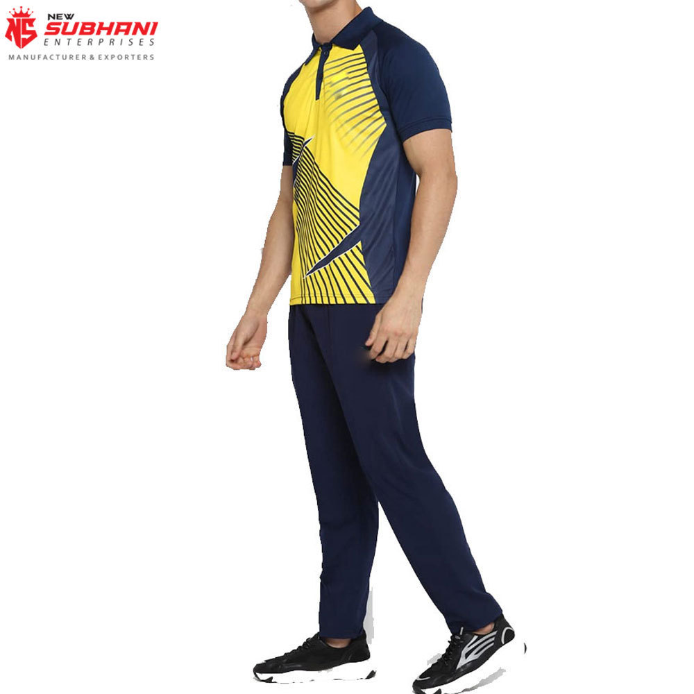 Wholesale Custom Cricket Jerseys 2024 Sublimated Printing Men's Cricket Uniforms New Design Sportswear Cricket Uniforms