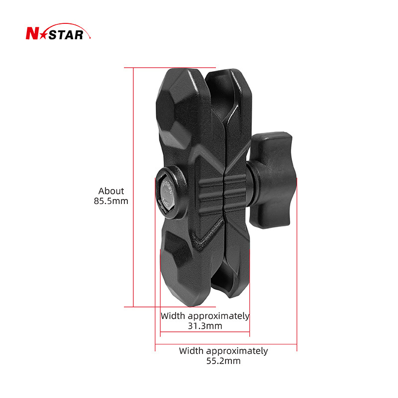 motorcycle swing arm socket universal ball joint head arm for mobile phone bracket double socket arm for 1 inch ball for ram