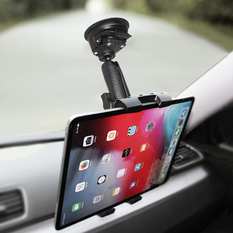 17cm long arm car phone holder swing arm mount for fishfinders bracket mount holder chrome double socket arm for 1