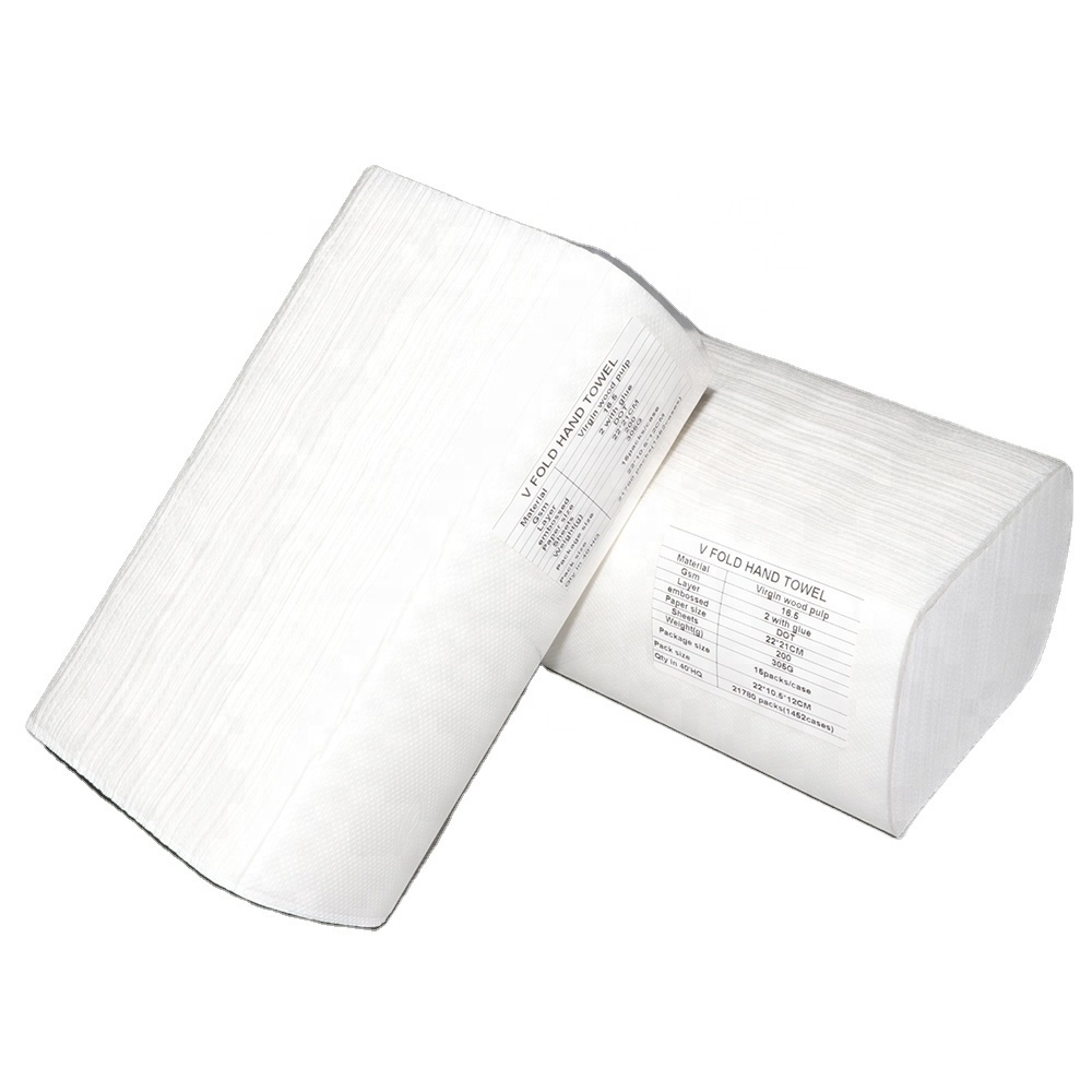 Virgin Wood Pulp Hand Towel  200 Sheets N Fold Hand Towel White Hand Paper Towel Pack