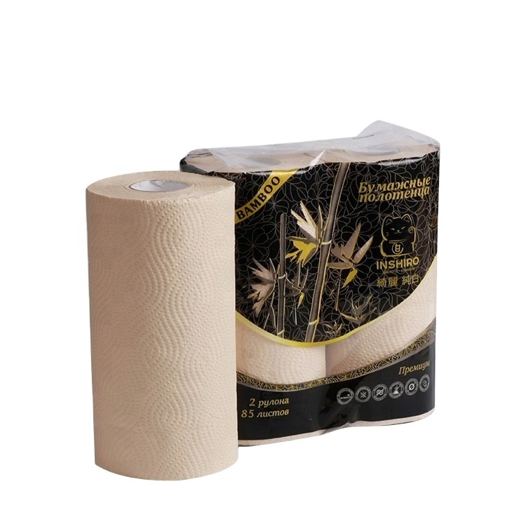 Ultra quality bamboo pulp kitchen paper with good absorbent