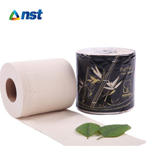 3 layer bamboo paper high quality toilet tissue natural color