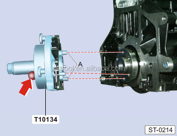 NST-3051 Engine Crankshaft Rear Seal Flange Remover Installer Tool for VW AUDI T10134