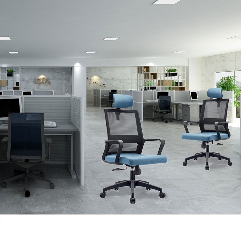 FoShan Wholesale high quality Comfortable Computer Chair With Wheels comfortable ergonomic mesh office chair high  back swivel