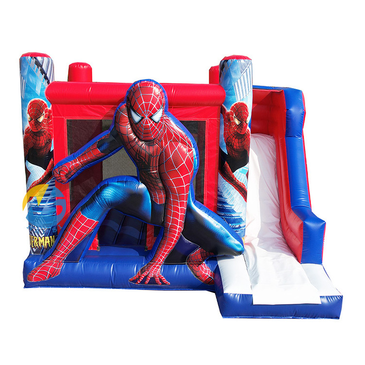 Hot Sale Cheap Price Commercial Inflatables Combo Spider Man Water Slide With Pool