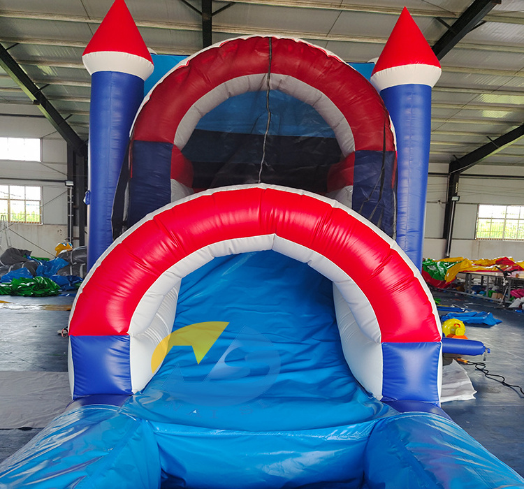 Ice cream inflatable bouncers tobogan inflable de agua commercial water slide with  pool