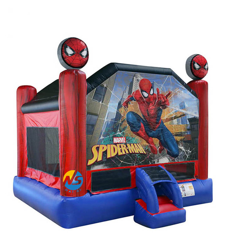 Inflatable Bouncer Bouncy Spider Man moonwalks Spider-Man Jumping Castle Moon Spiderman Bounce House Combo With Slide