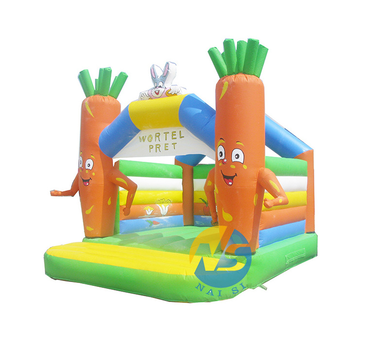 Hot sale pastel commercial kids small inflatable castle bouncy jumping bouncer