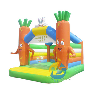 Hot sale pastel commercial kids small inflatable castle bouncy jumping bouncer