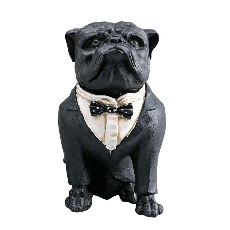 Top selling wholesale resin crafts outdoor life szie french bulldog statue for sale