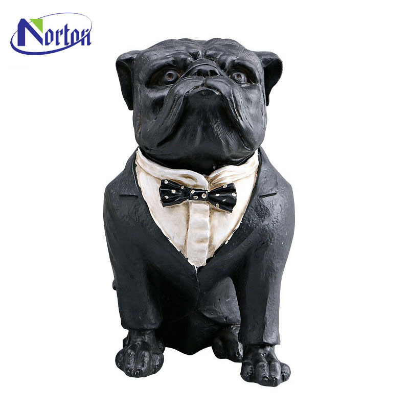 Top selling wholesale resin crafts outdoor life szie french bulldog statue for sale