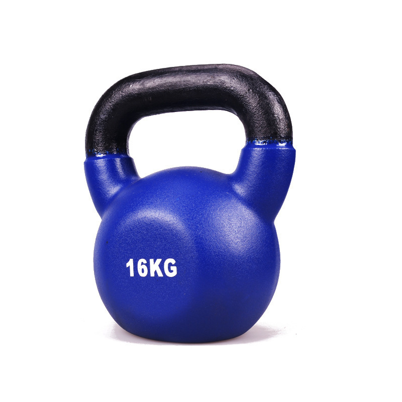 Fitness exercise sports powder coated cast iron chinese kettlebell for home and gym used