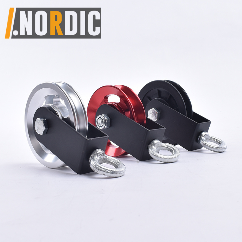 90mm Pulley Wheel for Cable Machines Silent Bearing Home Gym Equipment Pull Down Attachment Weight Lifting Pulley Traction