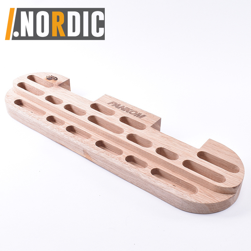 Wooden Hang Board/Climbing Board for Doorway - Hand Strengthener Equipment for Training Finger, Grip and Pull Up