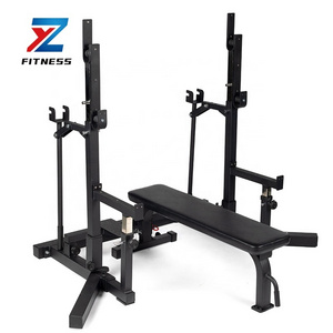 ZYFIT Bench Press Bench Customized Steel Logo Packing Color Material Bench Push Squat Combo RACK