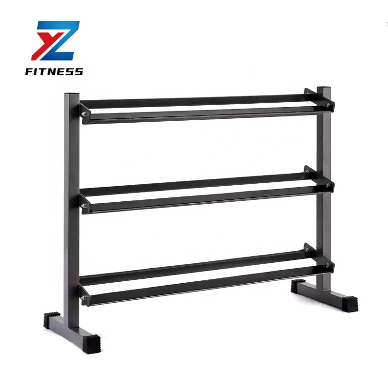 ZYFIT fitness Multifunction gym equipment 3 tier equipment dumbbell set rack