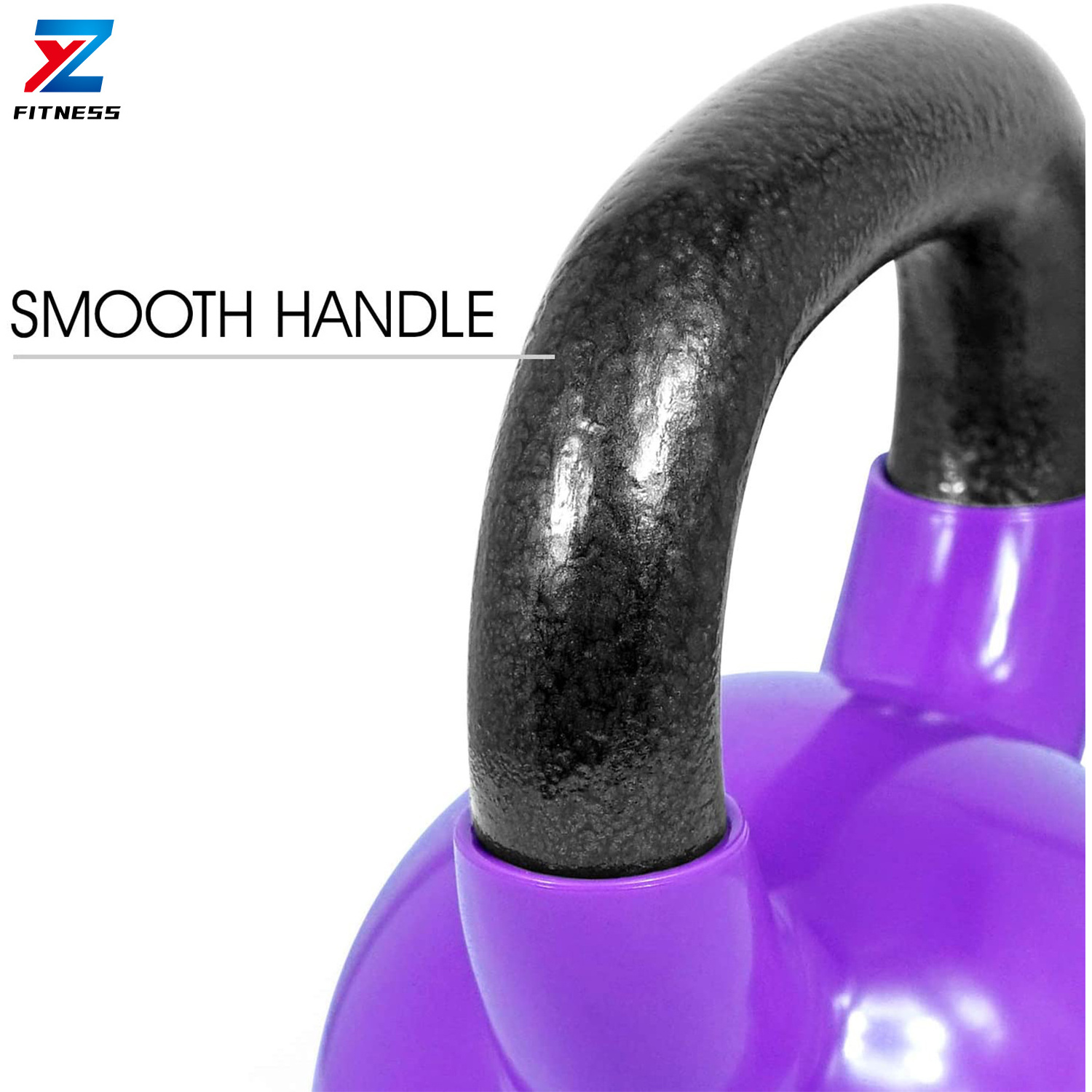 ZY FITNESS Free Weights 10 15 20 lbs Colorful Kettlebell Set