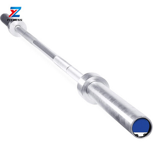 High Quality Silver Chromed Steel Power Tricep Weight Lifting barbell Straight Bar